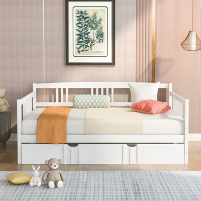 Safak Solid Wood Daybed with Trundle by Red Barrel Studio