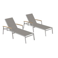 Travira 80" Long Reclining Chaise Lounge Set