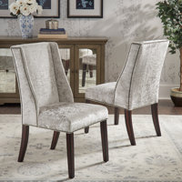 Eleecia Upholstered Wingback Side Chair by Alcott Hill