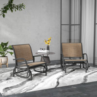 Pungoteague Outdoor Rocking Metal Chair by Red Barrel Studio