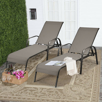 62.5" Long Reclining Single Chaise by Latitude Run