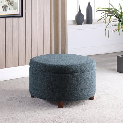 28" Wide Round Storage Ottoman by Latitude Run