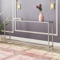 Imes 60" Mirrored Glass Top Console Table by Mercury Row