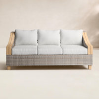 Carlton 78" Wide Patio Sofa with Cushions by Birch Lane
