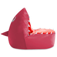 Kids Shark Bean Bag Chair Cover Only - Stuffed Animal Storage & Toy Organizer with Zipper - Plush Storage Kids Shark Bean Bag Cover only for Toddlers by Trule