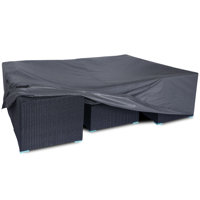Patio Furniture Covers, Waterproof Outdoor Furniture Covers Fits 12 Seats Table And Chairs, Snowproof UV Protection Outdoor Sectional Cover With Seale by Arlmont & Co.
