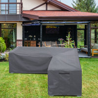 Waterproof Heavy Duty Patio V-Shaped Sectional Sofa Cover