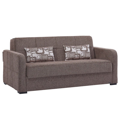 Upholstered Convertible Sofabed with Storage