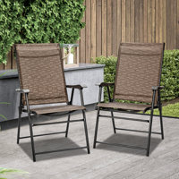 Outdoor Patio Folding Beach Chair for Garden, Camping by Arlmont & Co.