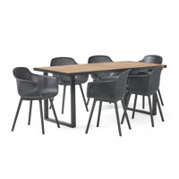 Rectangular 6 - Person 70.25" Long Dining Set