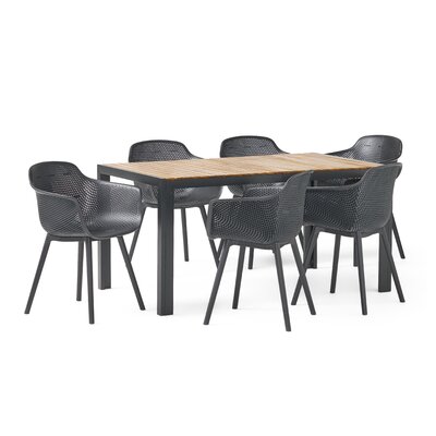 Rectangular 6 - Person 59.25" Long Dining Set