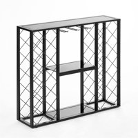 Prep & Savour 34 Bottle Console Wine Rack