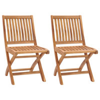 Briner Folding Teak Patio Dining Side Chair by Red Barrel Studio