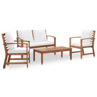 Aviv 4 Piece Lounge Chair with Cushions by Ebern Designs