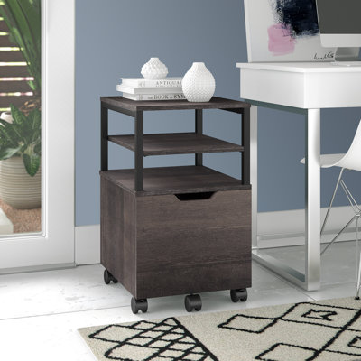 Slas 1-Drawer Mobile Vertical Filing Cabinet by Inbox Zero