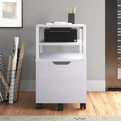 Slas 1-Drawer Mobile Vertical Filing Cabinet