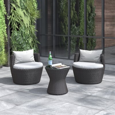 3 Piece Seating Group with Cushions by Winston Porter