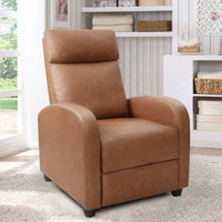 Sykora 26.8" Wide Faux Leather Manual Club Recliner