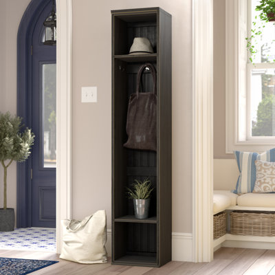 Needham Pine Solid Wood Hall Tree with Shoe Storage by Alcott Hill