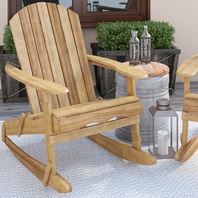 Dewitt Solid Wood Adirondack Chair by Union Rustic