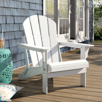 Shawnna Weather-Resistant Foldable Outdoor Adirondack Chair by Beachcrest Home