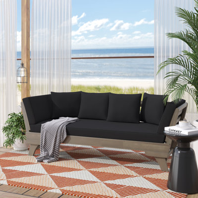 Lauire Outdoor Patio Daybed with Cushions by Wade Logan