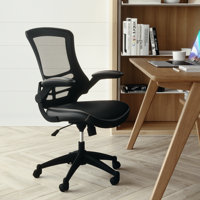 Jayetta Mid-Back Mesh Swivel Ergonomic Office Chair with Flip-Up Arms