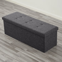 Torryn Upholstered Lift Off Storage Bench by Ebern Designs