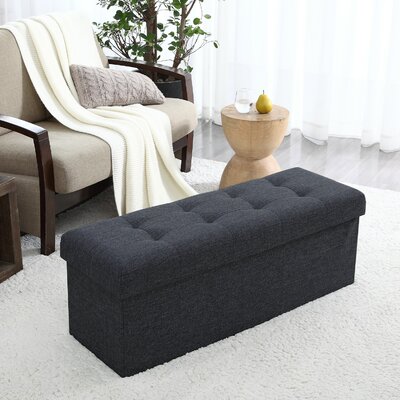 Torryn Upholstered Lift Off Storage Bench by Ebern Designs