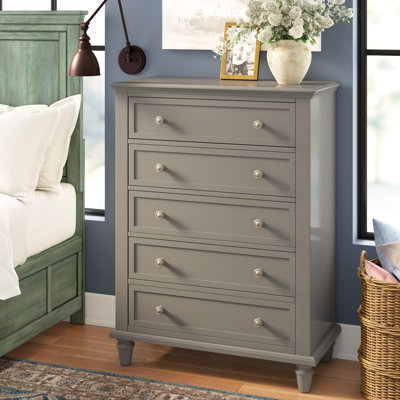 Jazmond 5 Drawer 36" W Chest by Harriet Bee