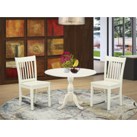 Deidamia Rubberwood Solid Wood Dining Set by Alcott Hill