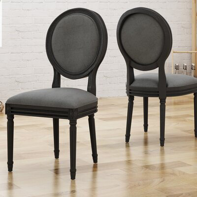 Herma Upholstered Dining Chair by Bungalow Rose