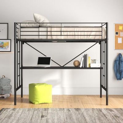 Brunk Twin Platform Loft Bed with Built-in-Desk by Viv + Rae⢠by Viv + Rae