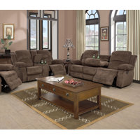 Amaker Light Blue Fluffy Fabric 2-Piece Couch Living Room Sofa Set by Lark Manor
