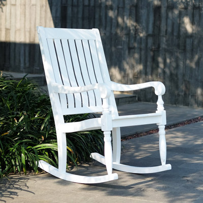 Oisin Solid Wood Outdoor Rocking Chair by August Grove