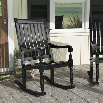 Oisin Solid Wood Outdoor Rocking Chair by August Grove