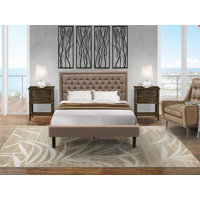 Almarion Upholstered Platform 3 Piece Bedroom Set by Winston Porter