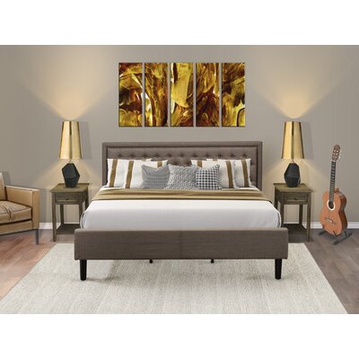 Almat Upholstered Platform 3 Piece Bedroom Set by Winston Porter