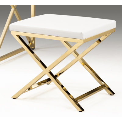 Andriesse Iron Vanity Stool by Wade Logan