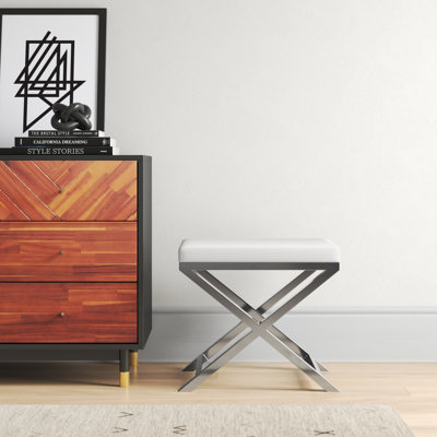 Andriesse Iron Vanity Stool by Wade Logan