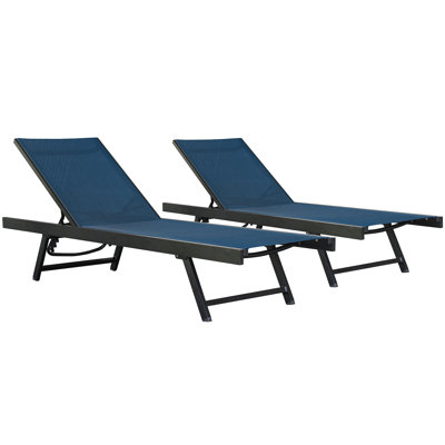 Keilia Aluminum Urban Sun Lounger Made with Premium Phifertex Outdoor Fabric by Arlmont & Co.