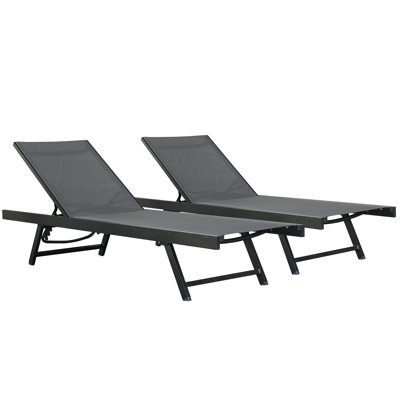 Keilia Aluminum Urban Sun Lounger Made with Premium Phifertex Outdoor Fabric by Arlmont & Co.
