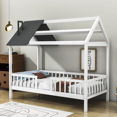 Molen Twin Size Wooden House Bed by Harper Orchard