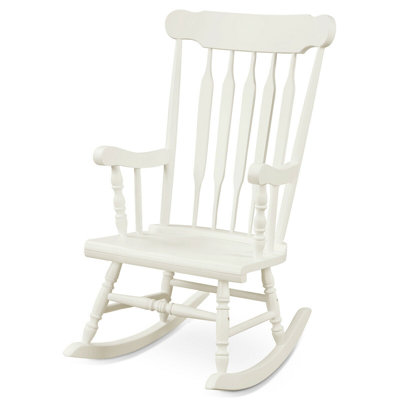 Outdoor Faron Rocking Solid Wood Chair by Rosalind Wheeler