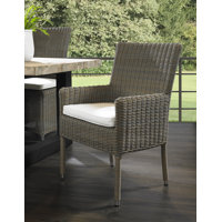 Outdoor Delaplaine Arm Dining Chair by Bayou Breeze