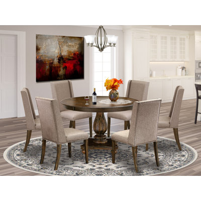 Acacia Solid Wood Dining Set by Red Barrel Studio