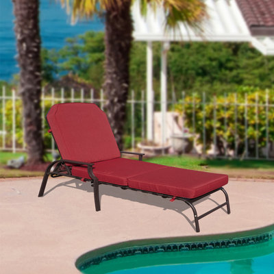 Maya Chaise Lounge - Outdoor Patio Recliner Chair, Comfortable Patio Lounge Chair by Kozyard