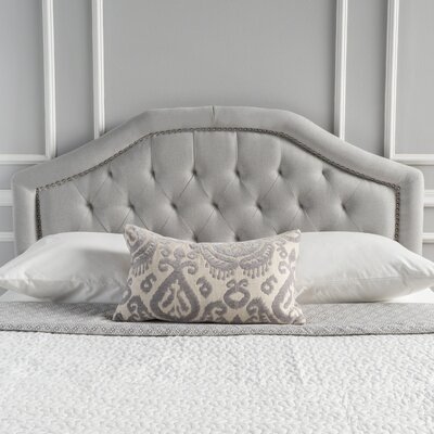 Danni Upholstered Metal Panel Headboard by House of Hampton