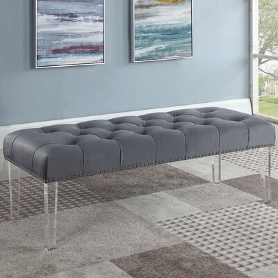 Stockbridge Upholstered Bench by House of Hampton