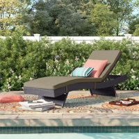 Convene Wicker Rattan Outdoor Patio Chaise Lounge Chair by Modway